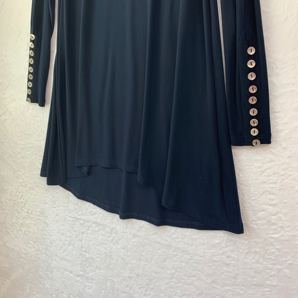 Sympli Quest Tunic Ponte Knit Lagenlook Navy Blue Sz 8 - Picture 5 of 10